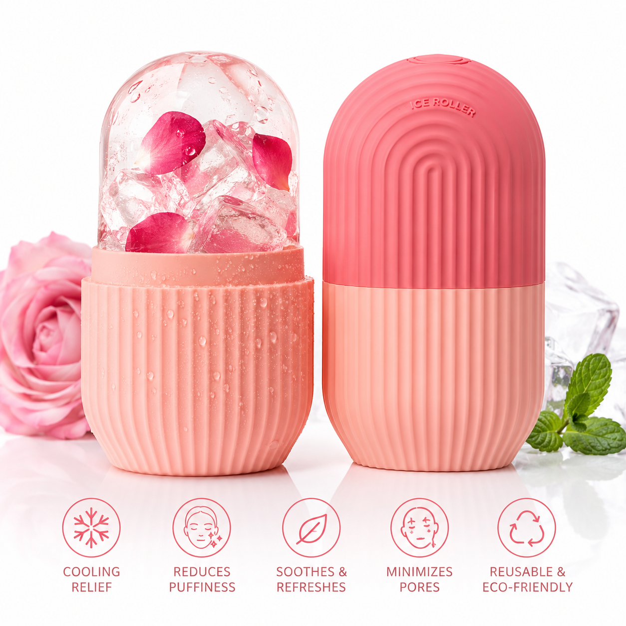Reusable Ice Facial Roller | Depuff, Refresh & Glow