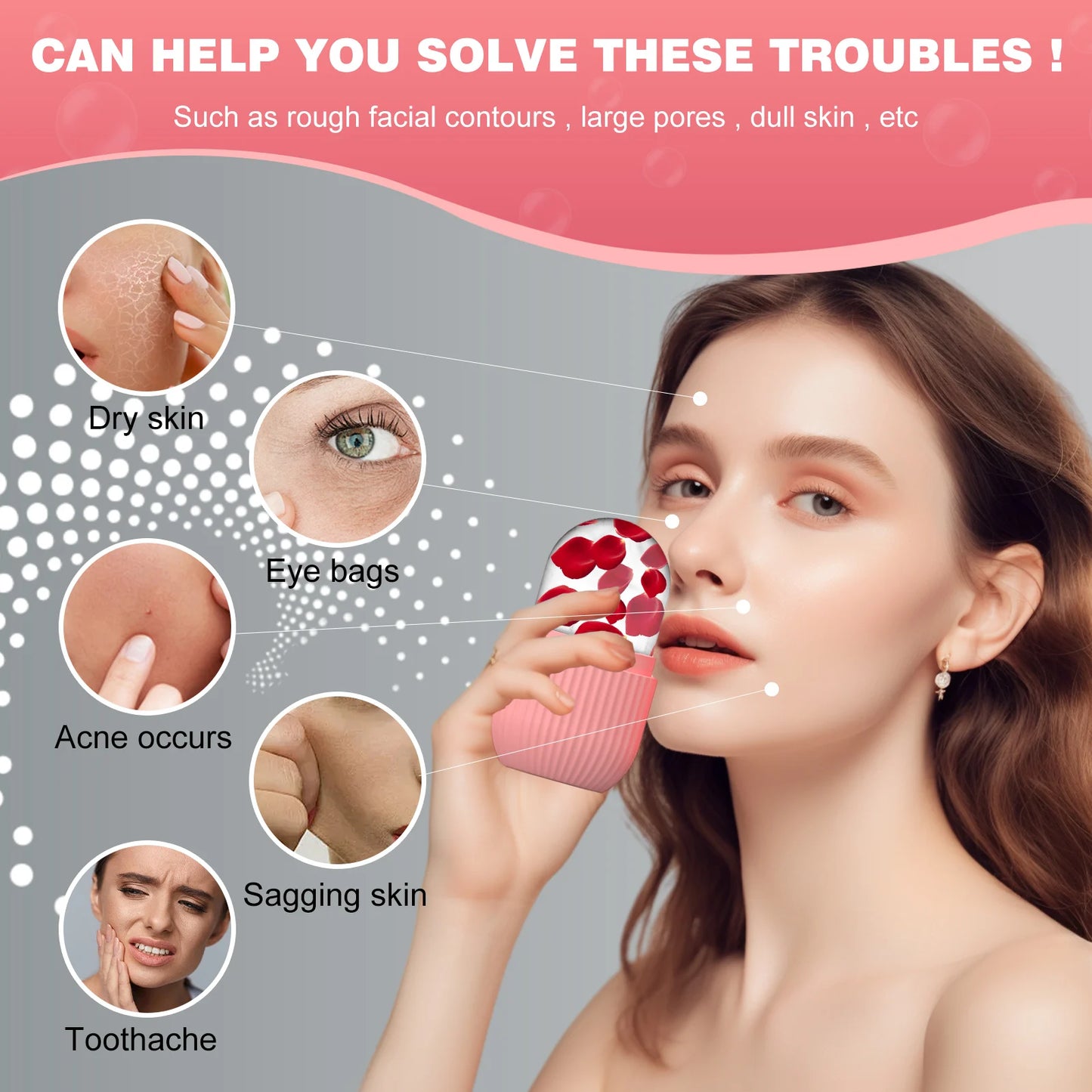 Reusable Ice Facial Roller | Depuff, Refresh & Glow