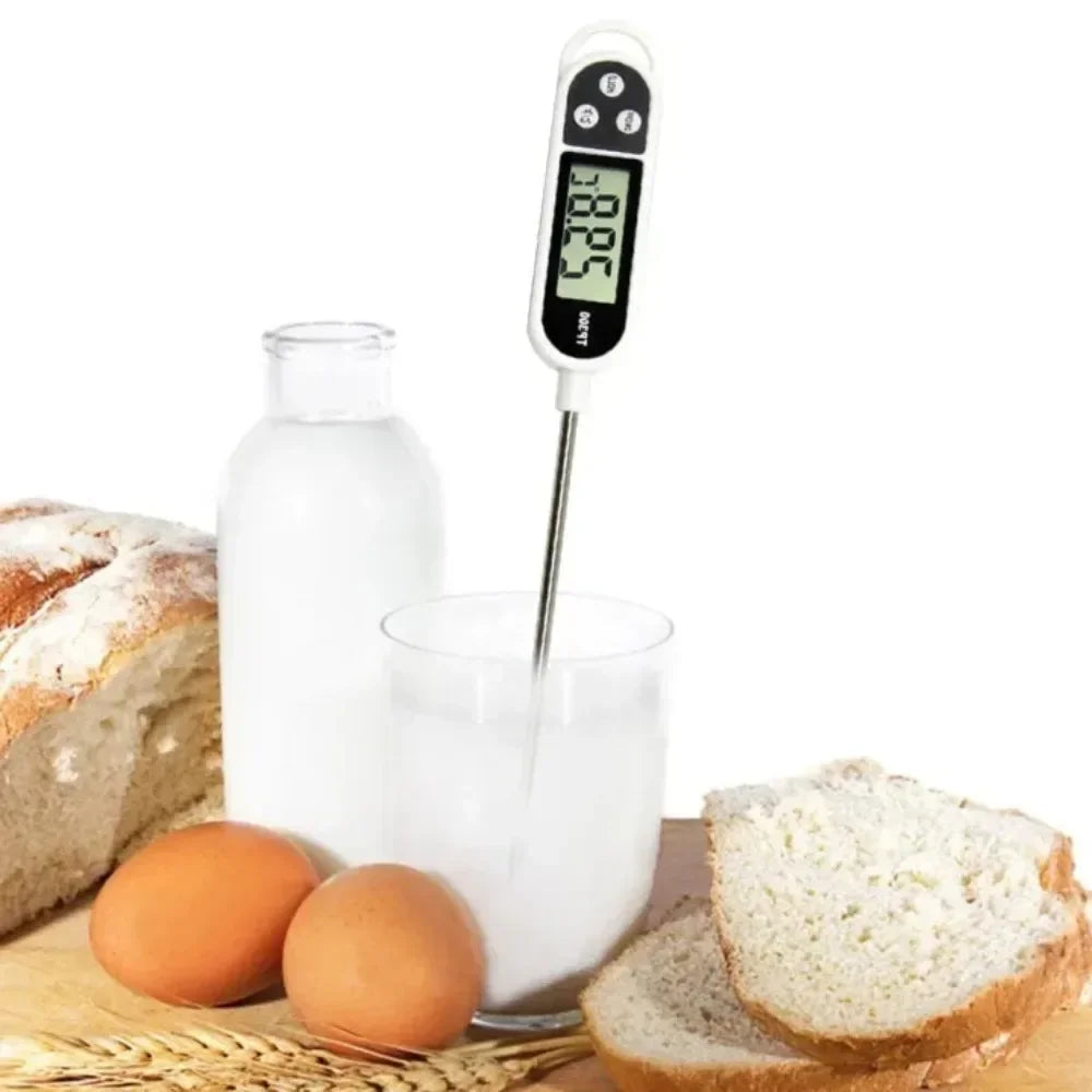 Instant Read Digital Meat Thermometer – Waterproof Food Thermometer for Grilling, BBQ, Cooking & Baking