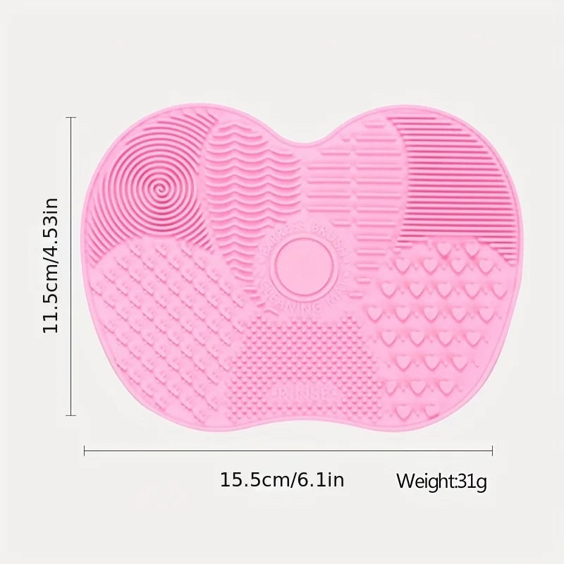 Silicone Makeup Brush Cleaning Mat | Suction Cup Brush Cleaner