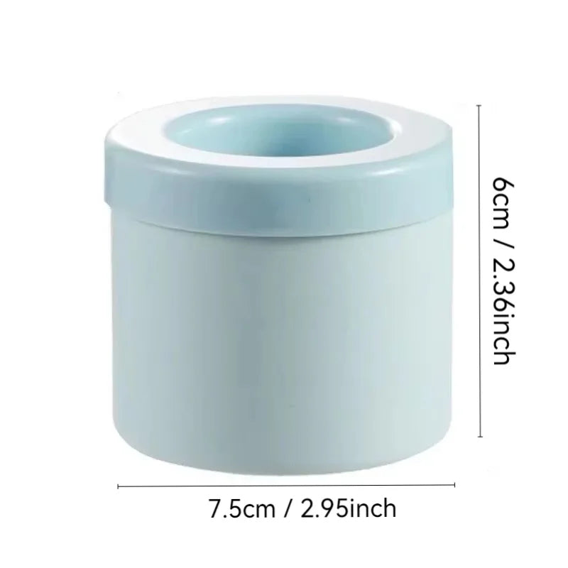 Easy Release Silicone Ice Cube Maker with Storage Bucket & Lid
